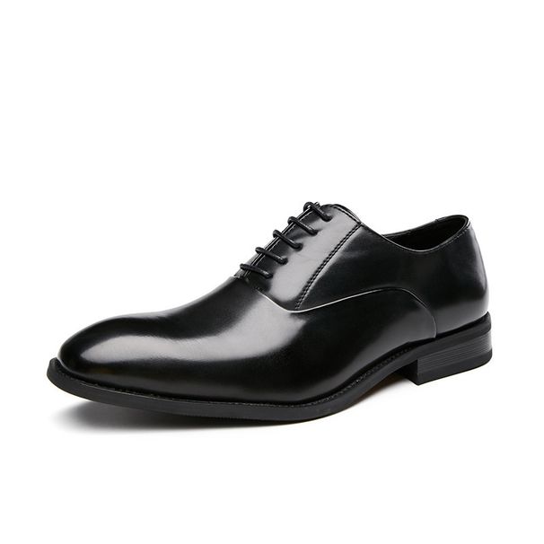 Euro Step Four Seasons Classic Formal Business Leather Men Gentleman Youth Wedding Casual Single Shoes_vogvips.com