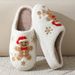 Christmas Women Slippers Cute Gingerbread Winter Warm Slides Couple Houseshoes Men Bedroom Flat Soft Sole Home Shoes For_vogvips.com