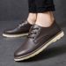 Euro Step New British Style Casual Leather For Men Business Formal Groomsmen Black Wedding Shoes Korean Brogue Pattern_vogvips.com