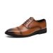 Three Joint Handmade Business Formal Leather Shoes, Men's Pointed High Brown British Groom's Wedding Shoes 8041-R_vogvips.com