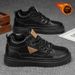 Fleece Men's Shoes For Autumn And Winter 2026, High-Top Sneakers, Men's Leather Thickened Cotton Shoes For Warmth, Low-T_vogvips.com
