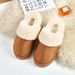 keke Thickened Fleece Cotton Women, Non-Slip, Warm, Outdoor And Indoor Home Slippers For Winter_vogvips.com