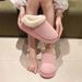 New Furry Slippers Women, Snow Shoes, Indoor And Outdoor Wear, Thick Sole, Home Warmth, Maternity Cotton Slippers, Hot_vogvips.com
