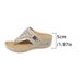 Women's Shoes Flip Flops Women Summer Large Size Hollow Metal Thick Soled Sandals Women_vogvips.com
