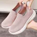 Breathable Mesh Mother's Summer Style Walking Sports Ladies Casual Flat Beijing Cloth Shoes EVA Insole Non Slip_vogvips.com