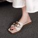 Women's Summer Outdoor Slippers 2024 New Fashionable Chain Flat Sandals_vogvips.com