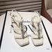 2025 Summer New Sexy Elegant Rhinestone Strap High Roman Sandals For Women With Waterproof Platform And Open Toe Chunky_vogvips.com