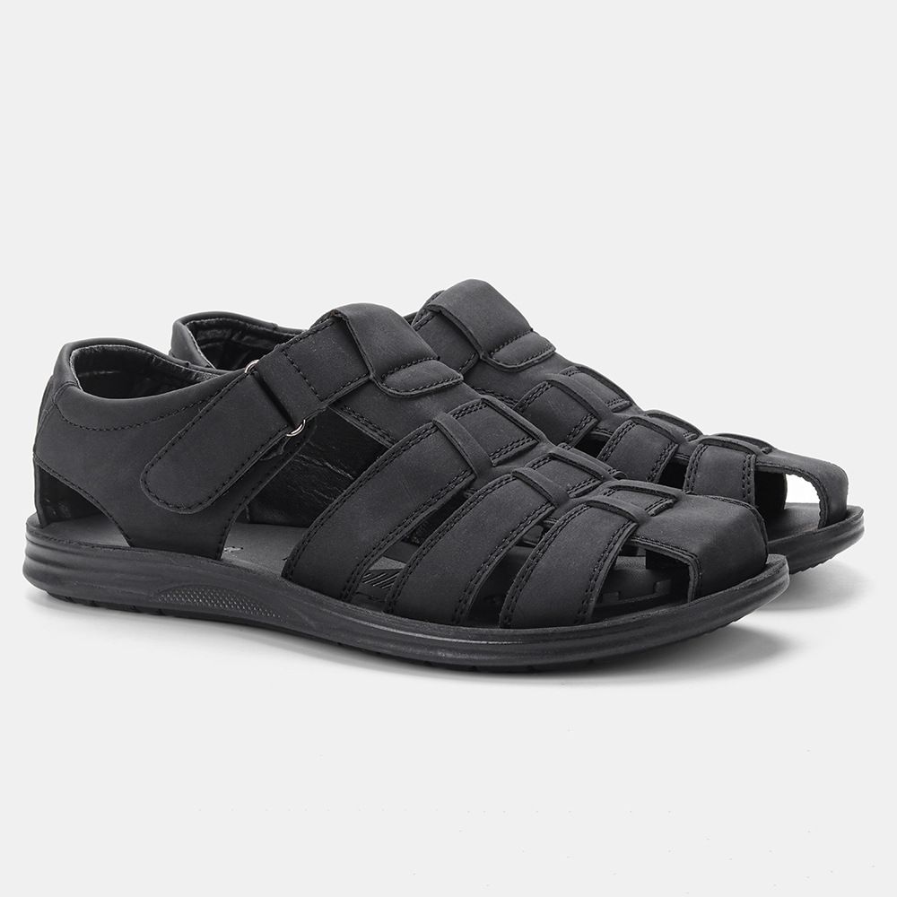 Men's Breathable Summer Sandals - Lightweight Slip-On Beach Shoes With Anti-Slip Sole & Soft Synthetic Leather_vogvips.com