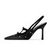 Bow Polka Dot Elegant High Heels Women's Socialite Sexy Stiletto Heel Pointed Rhinestone Single Shoes For Women_vogvips.com