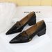 2838-3 European And American Retro Mary Jane Women's Thick Shallow Mouth Pointed Toe Camellia One-Strap Elegant Low Heel_vogvips.com