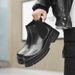 Thick-soled Heightening Chelsea Boots Overalls Short Boots Retro Tooling Boots_vogvips.com