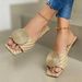 European And American Style Fashion Large Size Round Buckle Flat Casual Beach Sandals For Women Export Women's Shoes Manufacturer Wholesale_vogvips.com