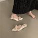 French Exquisite Fairy High Heels Closed Sandals Women's 2024 Summer New Chinese Style Pointed Toe Single Shoes_vogvips.com