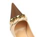 BIGTREE Shoes Women Pumps Metal Chain Decoration High Heels Mixed Colors Pointed Stilettos Lady Heels Party Shoes Female Pumps_vogvips.com
