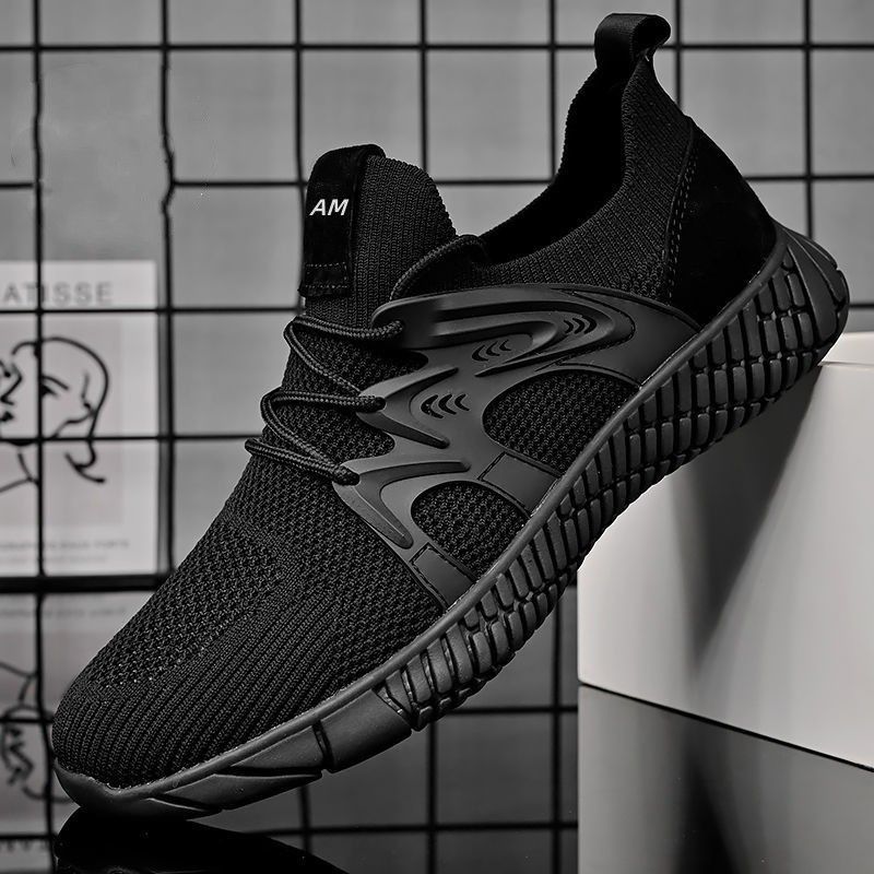 Shoes men's spring and summer new running sports shoes live broadcast socks mouth tide shoes breathable mesh soft bottom casual shoes_vogvips.com