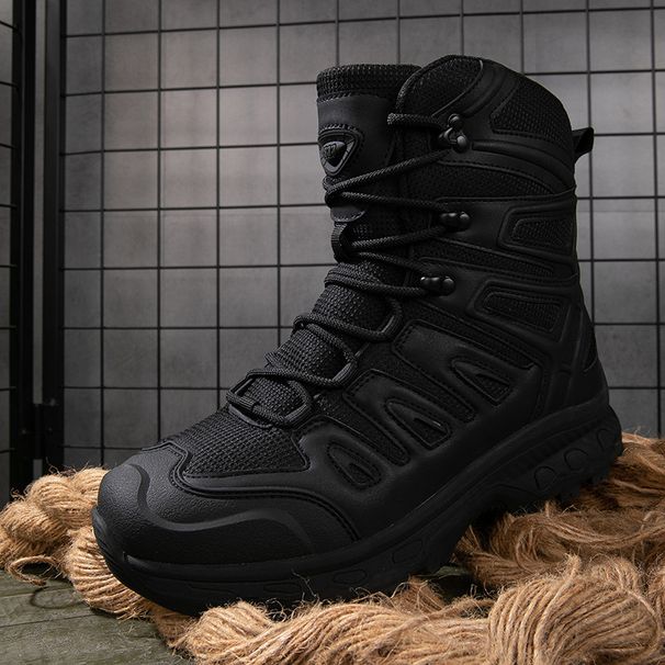 Men's Tactical Boots, Outdoor Hiking, Wear-resistant Training, Combat Boots, Zhongbang Military Boots_vogvips.com