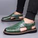 Brand Casual Leather 2026 Fashion Men's Outdoor Walking Slippers Comfy Beach Shoes High Quality Men Flat Sandals_vogvips.com