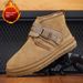 Snow Boots Men's Winter Fur Integrated Men's Shoes Piled Thickened Warm Men's Large Wool Cotton Shoes Men_vogvips.com