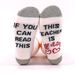 Nurse teacher cotton mid-tube socks sole letter jacquard leisure sports socks_vogvips.com