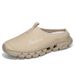 2025 Summer Breathable Home Indoor Slippers Men Thick Bottom Slides Fashion Couple Walking Shoes Large Size 39-46_vogvips.com