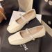 Temperament Silver Square Head Light Mouth French Single Shoes Women's Summer Versatile Rhinestone Word Mary Jane Small Leather Shoes_vogvips.com