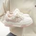 Versatile Thick-Soled Casual Star Sneakers Spring Summer New Breathable Mesh Sports Low-Top White Shoes For Women_vogvips.com