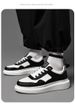 Men's Shoes Inner Height Increase Sports And Leisure Shoes, Small White Shoes, Low-top Cowhide Surace Thick-soled Running Sports Board Shoes_vogvips.com