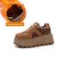 Dexun Shoes Thick Sole Hidden Heel Women 2025 New Suede Retro Casual Fashion Sports Sneakers For Female Students_vogvips.com