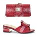 Floral design new diamond-encrusted mid-low heels with dinner bag Ladies banquet clutch dress_vogvips.com