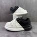 European Men's 2025 Spring New Leather Embossed Dad Ultra Soft Thick Sole Hot American Style Trendy Shoes_vogvips.com