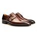 Double Buckle Mengke Goodyear Suit One Foot Square Toe Handmade Leather Shoes, Men's_vogvips.com