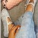 Large Round Toe Leather Rhinestone For Women's Outdoor Wear, 2025 Summer New Fashionable Versatile Single Shoe_vogvips.com
