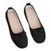 Women's French Style Low Cut Loafers Red round Toe with Bow Hidden Heel Soft Sole Trendy Shoe for Spring And Autumn 2025_vogvips.com