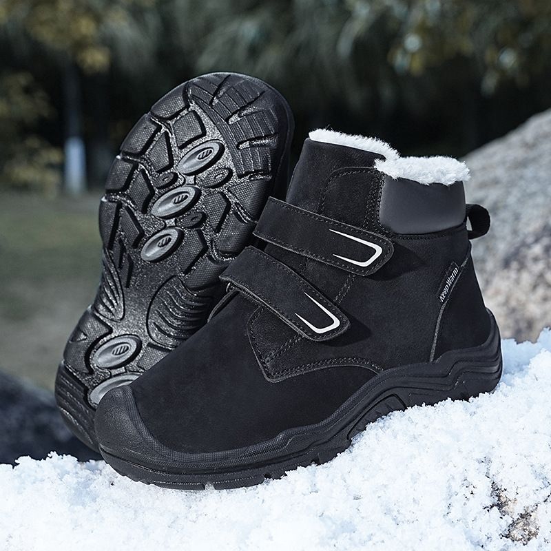Boys' Extra Thick Snow Boots Outdoor Winter Girls' Northeast Outdoor Snow Boots Plus Velvet Thick Warm_vogvips.com