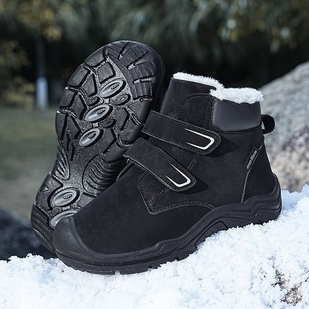Boys' Extra Thick Snow Boots Outdoor Winter Girls' Northeast Outdoor Snow Boots Plus Velvet Thick Warm_vogvips.com