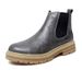 Men's Chelsea Boots Genuine Leather Slip-On Ankle Boots With Hidden Height Increase, Winter Lined Casual Shoes For Big Size_vogvips.com