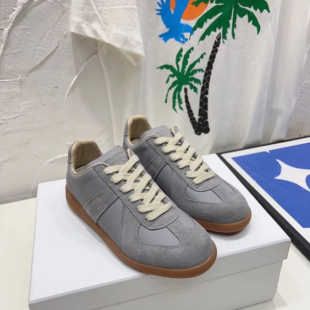 In-Stock Simple German Training Sneakers, Wear-Resistant Natural Rubber Sole, Retro Versatile Couple's Sneakers_vogvips.com