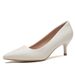 wangjia Wangjia Professional High Heels Women New Black Pointed Toe Stiletto Formal Leather For Etiquette Flight_vogvips.com