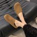 Spring And Summer Retro Slippers Women's Casual Low Heel Flats With Skirt Half Slippers_vogvips.com