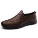 Men's Shoes Outdoor Tooling Leather Shoes Low-top Foot Bag Head Leather Surface Dress Loafer Casual Shoes_vogvips.com