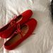 Sheepskin Version~2025 New Genuine Leather Soft Sole Mary Jane For Women Shallow Mouth Red Strap Flat Ballet Shoes_vogvips.com