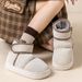 Snow Boots For Women, New Winter Outerwear Cotton Shoes For Men, Winter Plush Anti Slip Waterproof Cotton Boots_vogvips.com