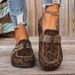 Women S Plus Size Slip On Loafers Full Coverage Style Autumn Comfortable Shoes_vogvips.com