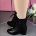 Cotton Autumn Winter New Pointed Toe Chunky Heel Martin Women's Casual Versatile Fleece-Lined Warm Boots Fashion Style_vogvips.com
