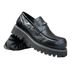 Leather For Men, Korean Version, Trendy, Handsome, Casual, Sponge Cake, Black Genuine Leather, Loafers, British Style,_vogvips.com