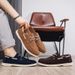 SHLIANG Men's Loafers Retro British Style Slip-On Casual Shoes Soft Bottom Lazy Man's Shoes Breathable Round Toe Non-Leather Plus Size Y0669_vogvips.com