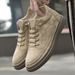 Men's Breathable Shoes Men's Retro Matte Suede Invisible Inner Heightening Men's Shoes Heightening Shoes Medium Help Casual Board Shoes_vogvips.com
