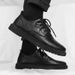 New Leather Spring Men's Shoes High-top Men's Heightening Tooling Martin Boots_vogvips.com
