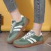 Lace Up Flat Shoes For Running, Sports, Casual, Fashionable, Comfortable Women's Shoes_vogvips.com