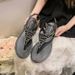 Outside Wear Niche Fashion High-end Design Roman Sandals Women's 2025 Summer New Rhinestone Flat Toe With Skirt_vogvips.com